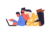 Modern people relaxing set, a Decorative Illustration by Good Studio (Thumbnail 4 of 12)