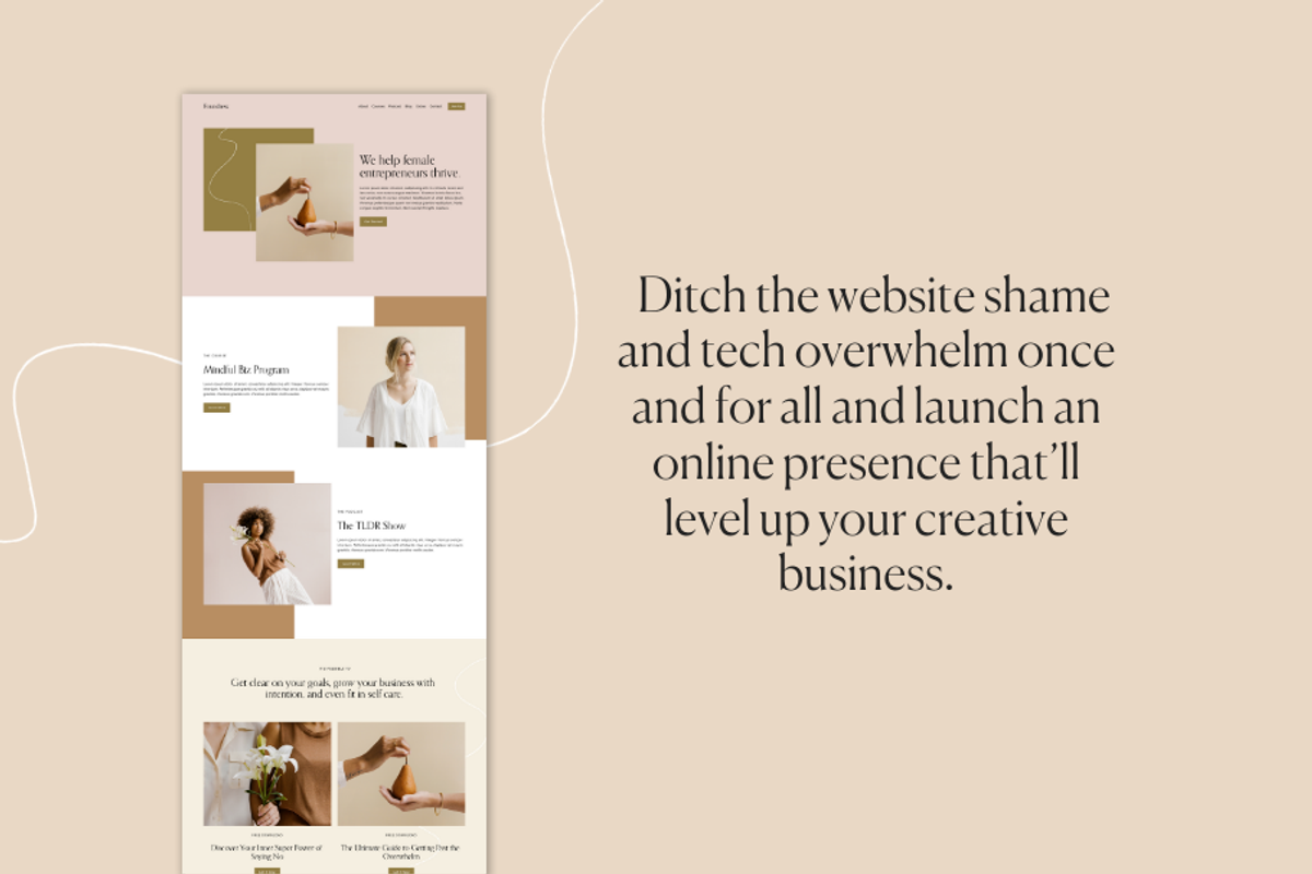 Squarespace 7.1 Template - Foundress, a Websites & App Template by Station Seven (Photo 4 of 4)