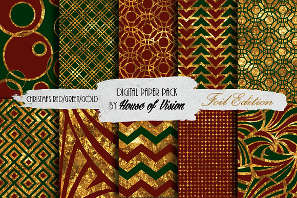 Christmas Red Green and Gold Pack preview 4