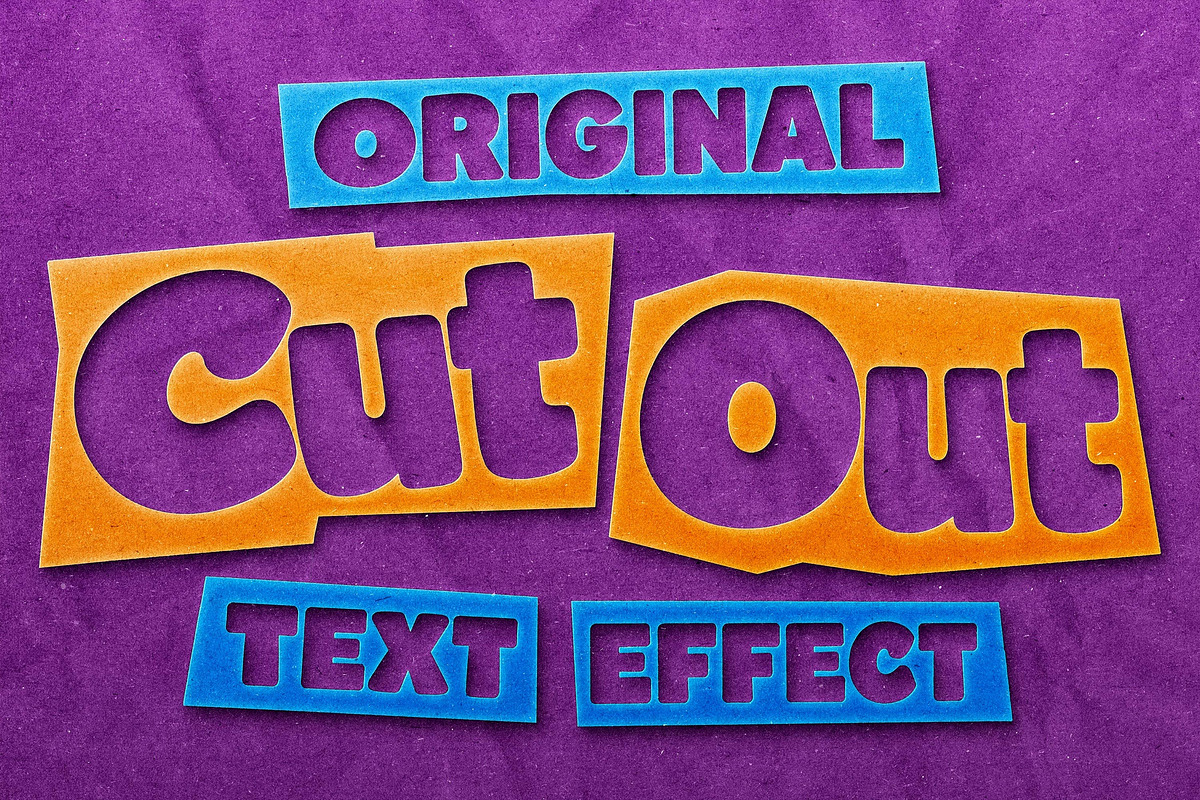 Papers Cut-Out Template, a Layer Style Add-On by Design Squad