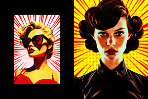 Pop Art Comic Photo Effect