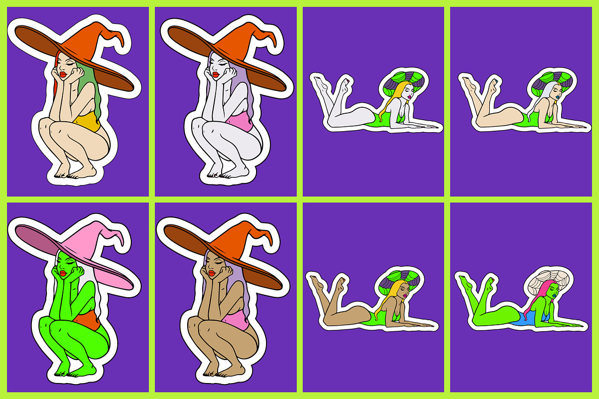Summerween Hot Ghoul Vector Stickers, an Object Graphic by Jakayla Digital Co (Photo 6 of 7)