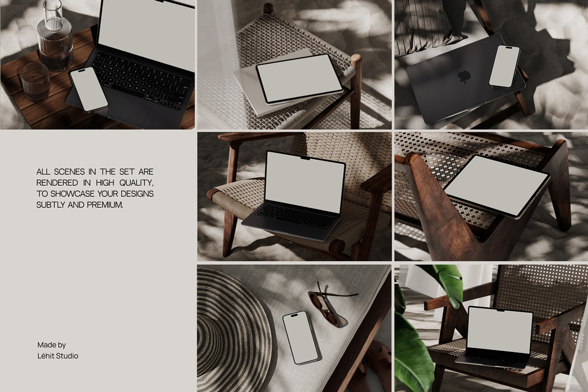 Beach Sand Edition Device Mockups, a Device Mockup by