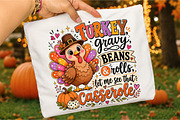 Turkey Gravy Beans & Rolls Let Me, a Seasonal Illustration by Libby Wishes (Thumbnail 3 of 3)