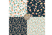 Peaches Digital Papers & Clipart, a Pattern Graphic by JennyL Designs (Thumbnail 4 of 7)