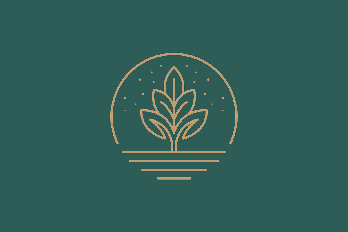Botanical Plant Logo Circular, a Branding & Logo Template by Signatoro (Photo 1 of 2)