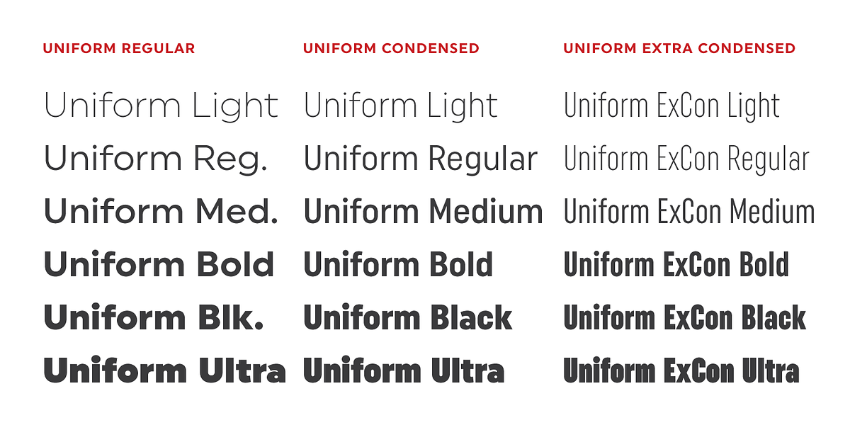 Uniform, a Sans Serif Font by Miller Type Foundry (Photo 3 of 8)