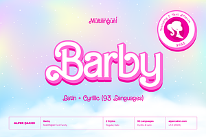 Barby Font Family (2 Style), a Script Font by alpercakici