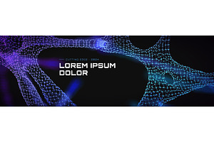 Abstract brain background and ai 3d, a Technology Illustration by RDShop