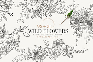 123 Floral Line Art Elegant Botanic, a Graphic by Luiz da Rolt Grathwohl