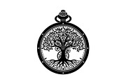 Steampunk Tree of Life Symbol Bundle, an Illustration by yasushie (Thumbnail 2 of 31)