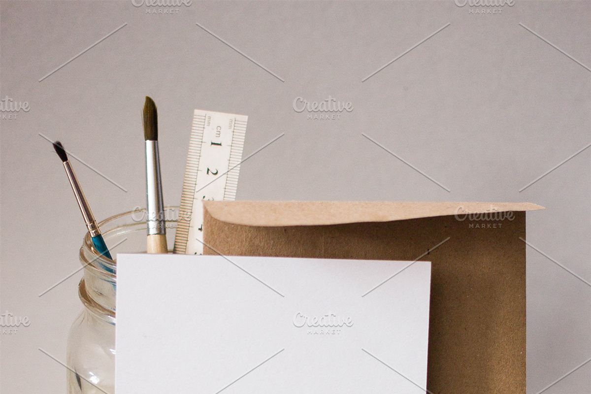 5+1(bonus) Craft postcards mockup, a Product Mockup by Marie Smth (Photo 4 of 6)