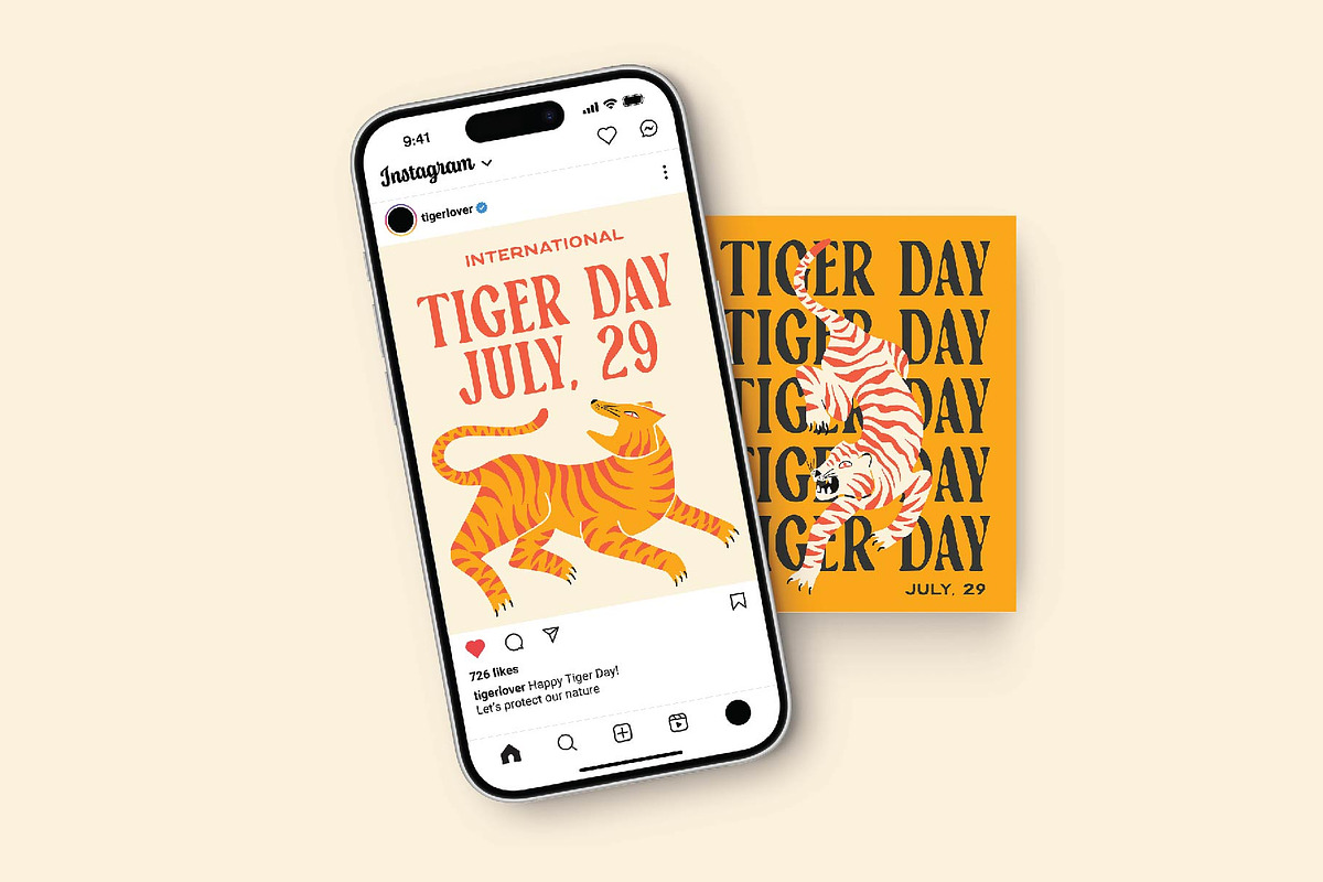 Tiger Illustrations Bundle, an Animal Illustration by Skilline Design Co. (Photo 9 of 10)