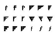 18 F Letter Logos - Vector & Mock-Up, a Branding & Logo Template by Multiple (Thumbnail 2 of 5)