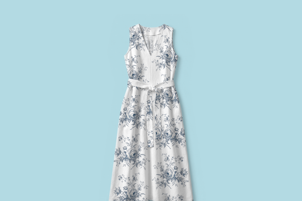 Blue Toile de Jouy Floral Pattern, a Pattern Graphic by elif (Photo 3 of 8)