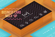 Isometric Business Card Mock-Up, a Print Template by graystudio (Thumbnail 1 of 7)