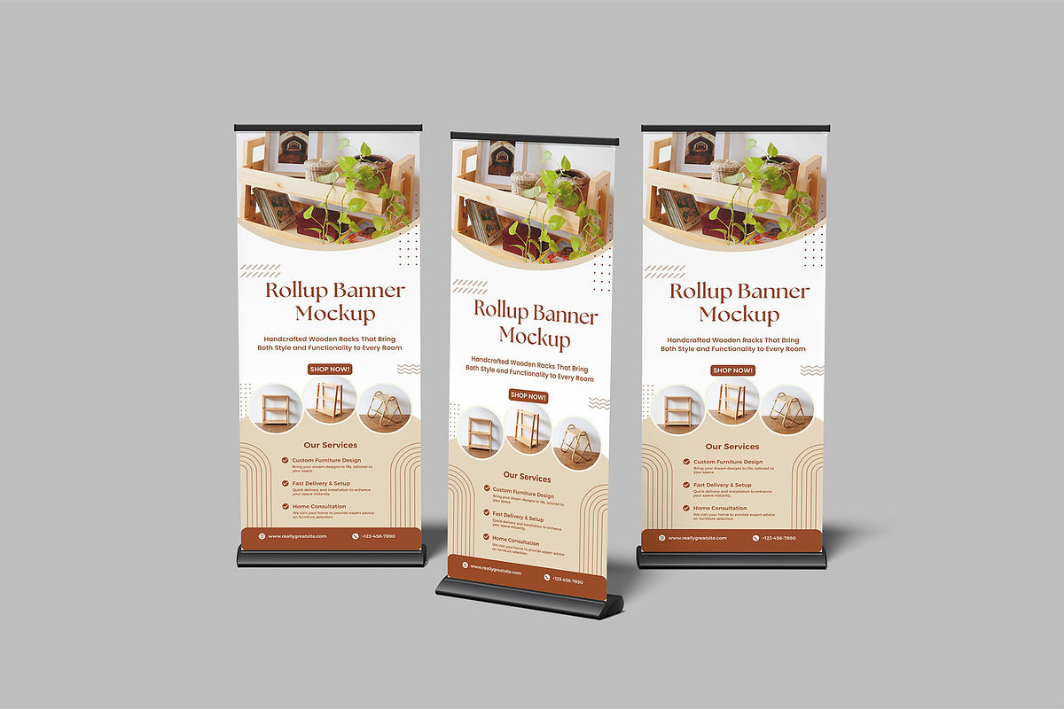 Banner Mockup, an Advertising Mockup by Bangdastudio (Photo 4 of 9)