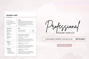 Best Resume Template, Simple CV PDF, a Resume Template by BrushstrokeArtGB (Thumbnail 1 of 5)