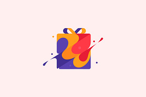 Gift package vector logo, a Templates & Theme by Himalia1