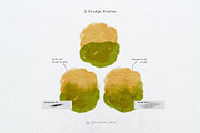 15 Procreate Watercolor Brushes, a Brush Add-On by Jenteva Art (Thumbnail 5 of 13)