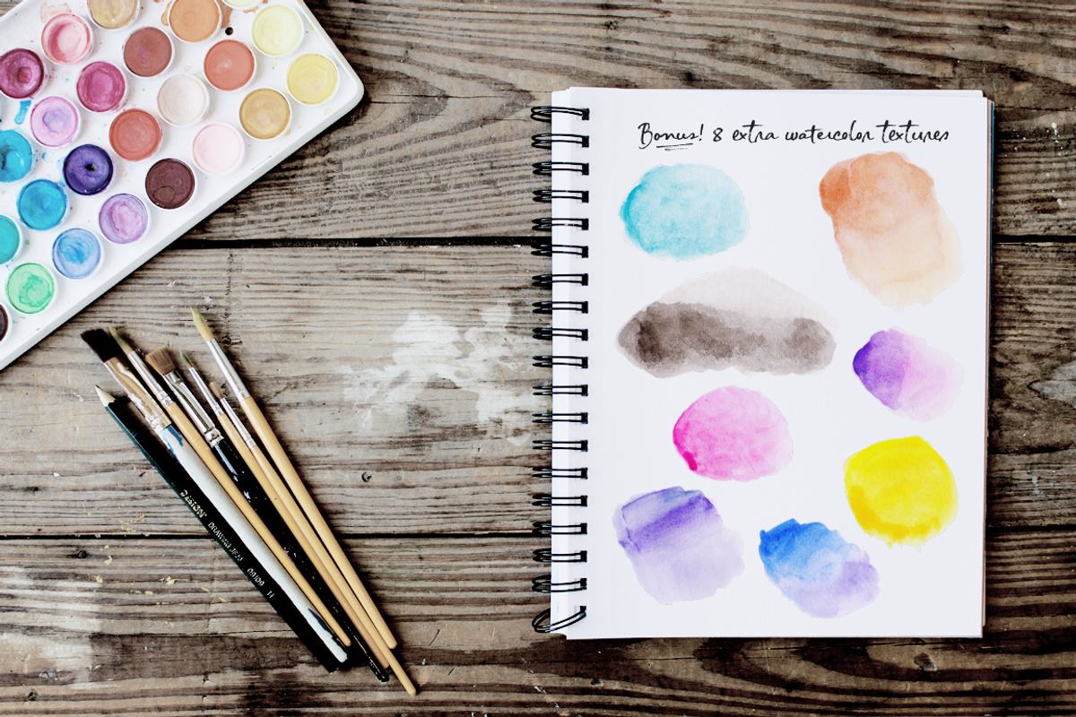 Siren Song font and texture pack, a Script Font by Ana's Fonts (Photo 9 of 10)