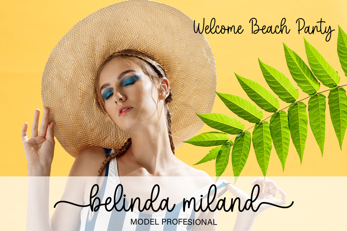 Beach Umbrella Duo, a Script Font by DN Creative (Photo 6 of 10)