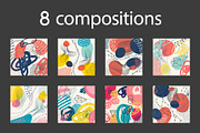Abstract compositions and cards set, a Pattern Graphic by pixelwerk (Thumbnail 2 of 3)