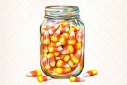 Fall Mason Jars Clipart Bundle, an Illustration by DreamCafeArt (Thumbnail 5 of 5)