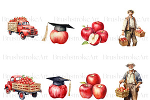 Apple Clipart, Red Apple Tree, Fruit