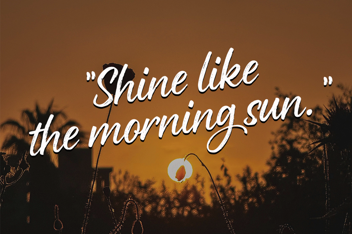 Glowing, a Handwritten Font by cocodesign (Photo 3 of 7)
