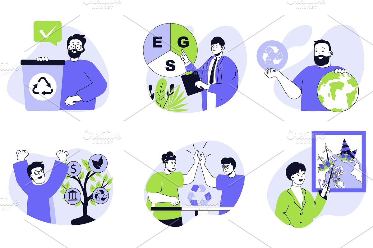 120 Flat Vector Illustrations, an Illustration by alexdndz (Photo 14 of 21)