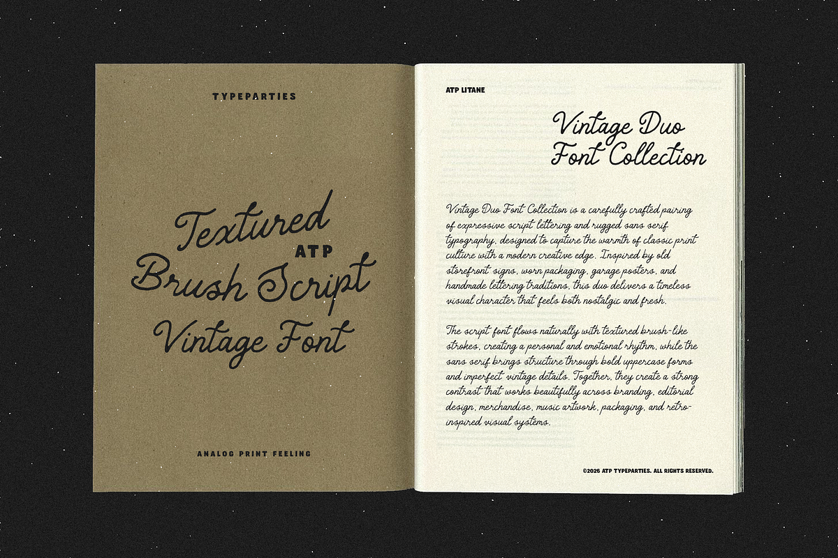 Litane - Handwritten Font Duo, a Script Font by Typeparties (Photo 6 of 10)