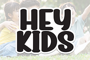 Hey Kids | Script Font, a Script Font by Scratchones (Thumbnail 1 of 8)