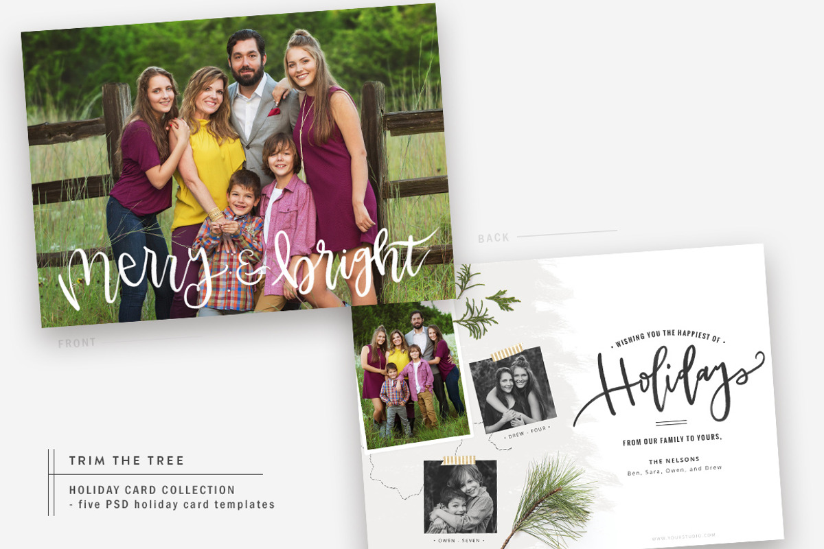 Trim The Tree Christmas Cards, a Card Template by The Modern Collective (Photo 6 of 6)