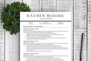 Resume Template Hayden