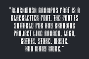 Blackmosk Growpas - Blackletter Font, a Blackletter Font by Iqsiart Studio (Thumbnail 4 of 10)
