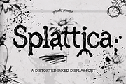 Splattica – Distorted Hand-Inked, a Sans Serif Font by Creacy Studio (Thumbnail 1 of 11)