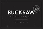 Bucksaw Grotesque, a Sans Serif Font by Jordan Wilson (Thumbnail 1 of 8)