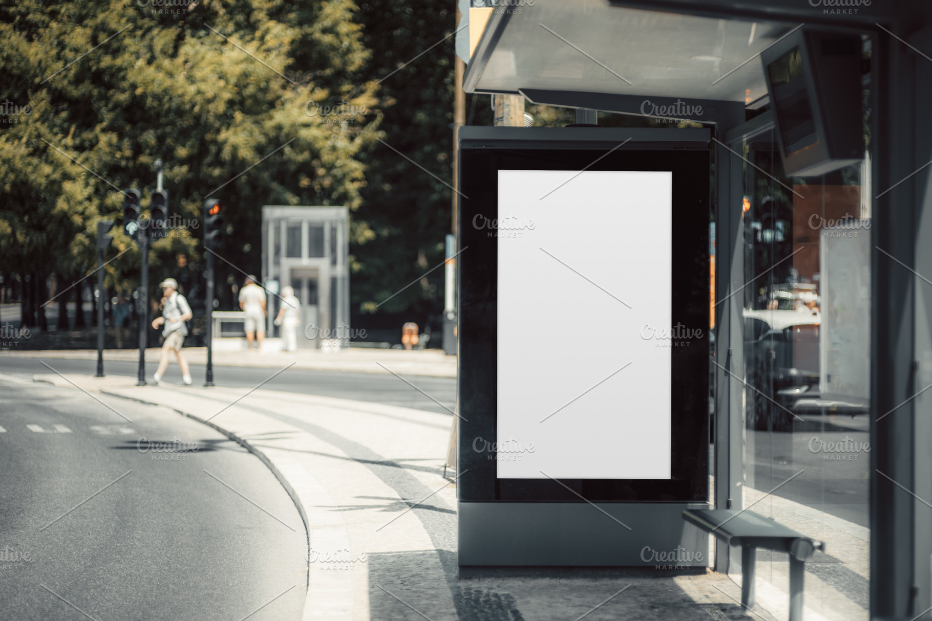 Bus Stop Ad Mockup, a Business Photo by SkyNext