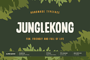 Junglekong Cute Playful Typeface, a Script Font by alpercakici (Thumbnail 1 of 14)