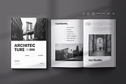 Architecture Portfolio Template, a Brochure Template by Spark_Creative (Thumbnail 1 of 9)