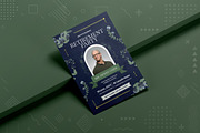 Blue Floral Retirement Invitation, an Invitation Template by Fannan Studio (Thumbnail 2 of 2)