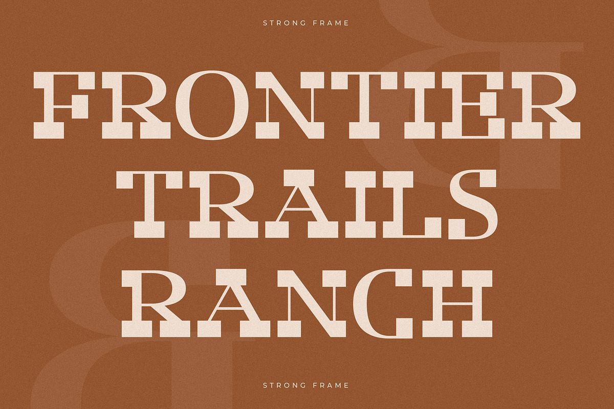 Strong Frame New Slab Serif Font, a Slab Serif Font by Storytype Studio (Photo 4 of 15)