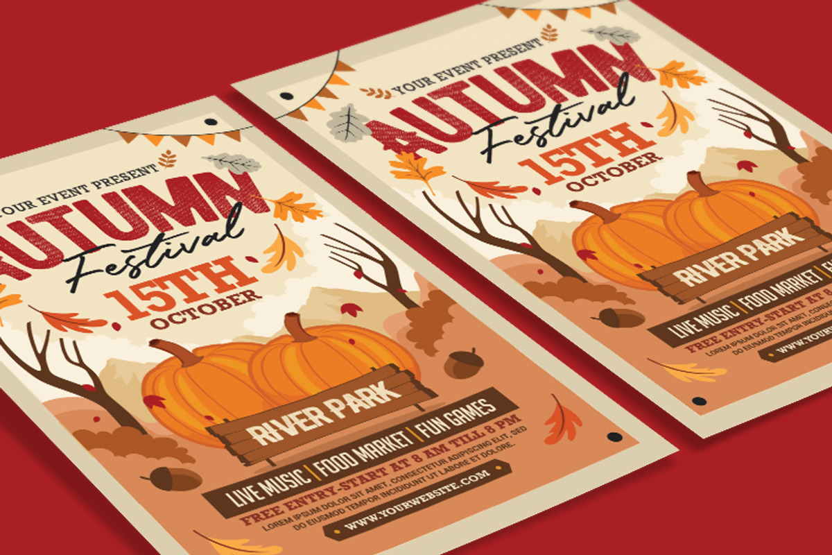 Autumn Fall Festival Flyer, a Flyer Template by Muhamad Iqbal hidayat (Photo 3 of 4)