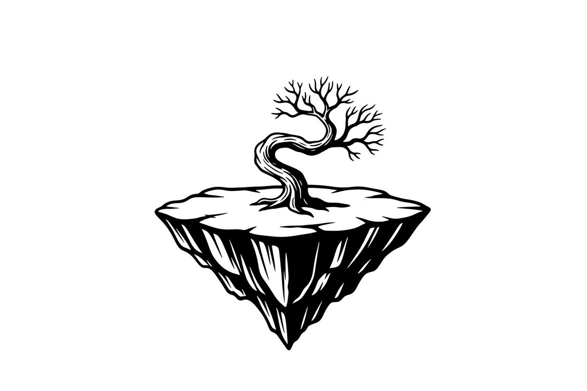 50 Floating Island Bonsai Vector Bun, an Illustration by Designs_River (Photo 31 of 51)