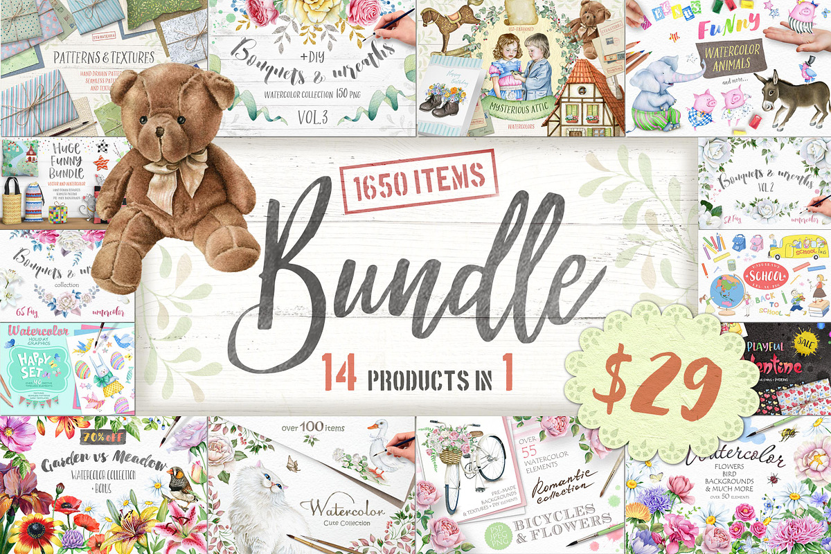 DISCOUNT BUNDLE 14 Products in 1, an Object Graphic by Eva Katerina (Photo 1 of 15)