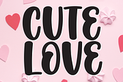 Cute Love | Script Font, a Script Font by Scratchones (Thumbnail 1 of 8)