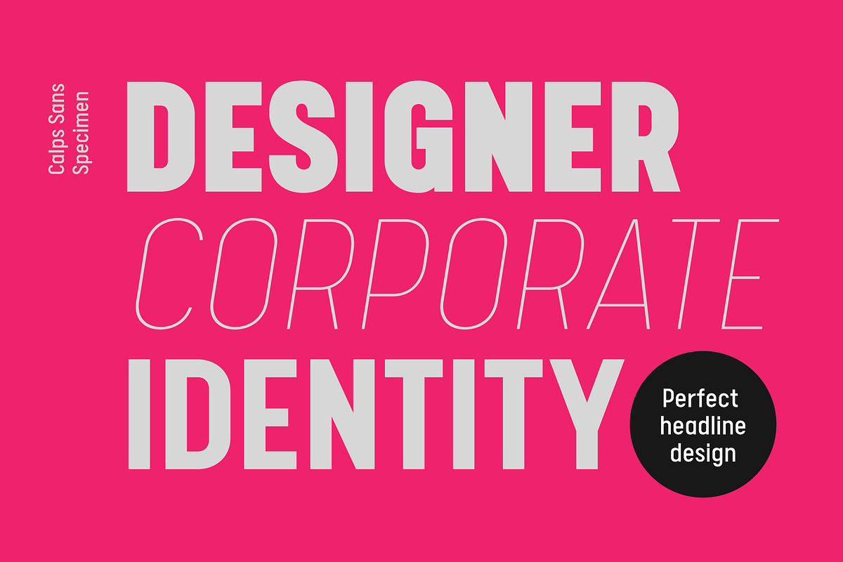 Calps Sans Font, a Sans Serif Font by Typesketchbook Foundry (Photo 5 of 7)