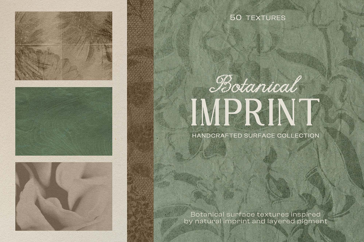 Botanical Imprint — Organic Papers, a Background Graphic by DigARTbyHavroshka (Photo 1 of 15)
