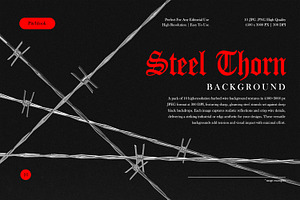 Steel Thorn - Barbed Wire Overlay, a Texture Graphic by Pitchlook.Studio